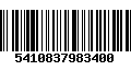 Código de Barras 5410837983400