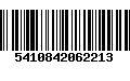 Código de Barras 5410842062213