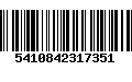 Código de Barras 5410842317351