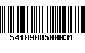 Código de Barras 5410908500031