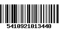 Código de Barras 5410921013440