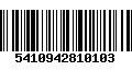 Código de Barras 5410942810103