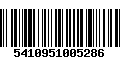 Código de Barras 5410951005286