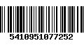 Código de Barras 5410951077252