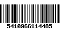 Código de Barras 5410966114485