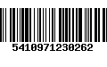 Código de Barras 5410971230262