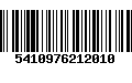 Código de Barras 5410976212010