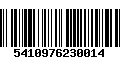 Código de Barras 5410976230014