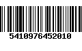 Código de Barras 5410976452010