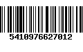 Código de Barras 5410976627012