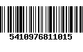 Código de Barras 5410976811015