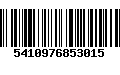 Código de Barras 5410976853015