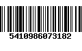 Código de Barras 5410986073182