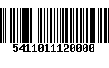 Código de Barras 5411011120000