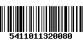 Código de Barras 5411011320080