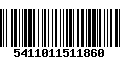 Código de Barras 5411011511860