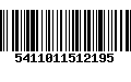 Código de Barras 5411011512195