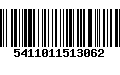 Código de Barras 5411011513062