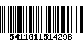 Código de Barras 5411011514298