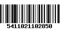 Código de Barras 5411021102850