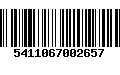 Código de Barras 5411067002657