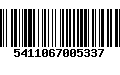 Código de Barras 5411067005337