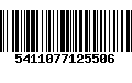 Código de Barras 5411077125506