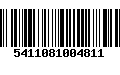 Código de Barras 5411081004811