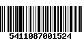 Código de Barras 5411087001524