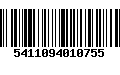 Código de Barras 5411094010755