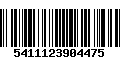 Código de Barras 5411123904475