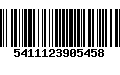 Código de Barras 5411123905458