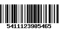 Código de Barras 5411123905465