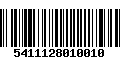 Código de Barras 5411128010010