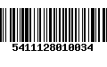 Código de Barras 5411128010034