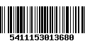 Código de Barras 5411153013680