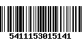 Código de Barras 5411153015141