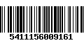 Código de Barras 5411156009161