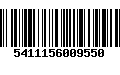 Código de Barras 5411156009550