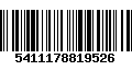 Código de Barras 5411178819526