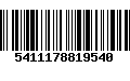 Código de Barras 5411178819540