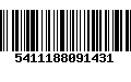 Código de Barras 5411188091431