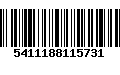 Código de Barras 5411188115731