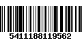 Código de Barras 5411188119562