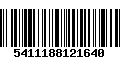 Código de Barras 5411188121640