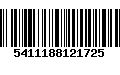 Código de Barras 5411188121725