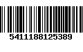 Código de Barras 5411188125389