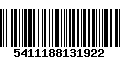 Código de Barras 5411188131922