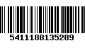 Código de Barras 5411188135289