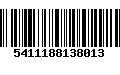 Código de Barras 5411188138013